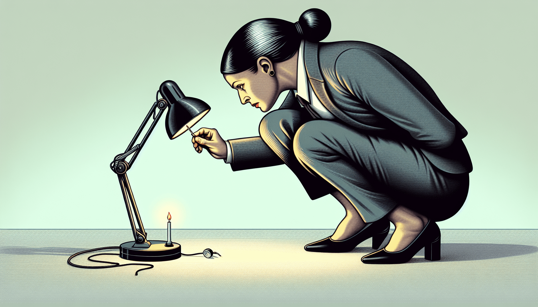 Svantesson ser ljusning efter att ha sänkt lampan närmare golvet