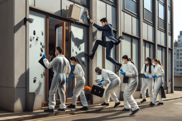 Spår av avhopp hittade på brottsplatsen – Liberalerna spärrar av partikontoret