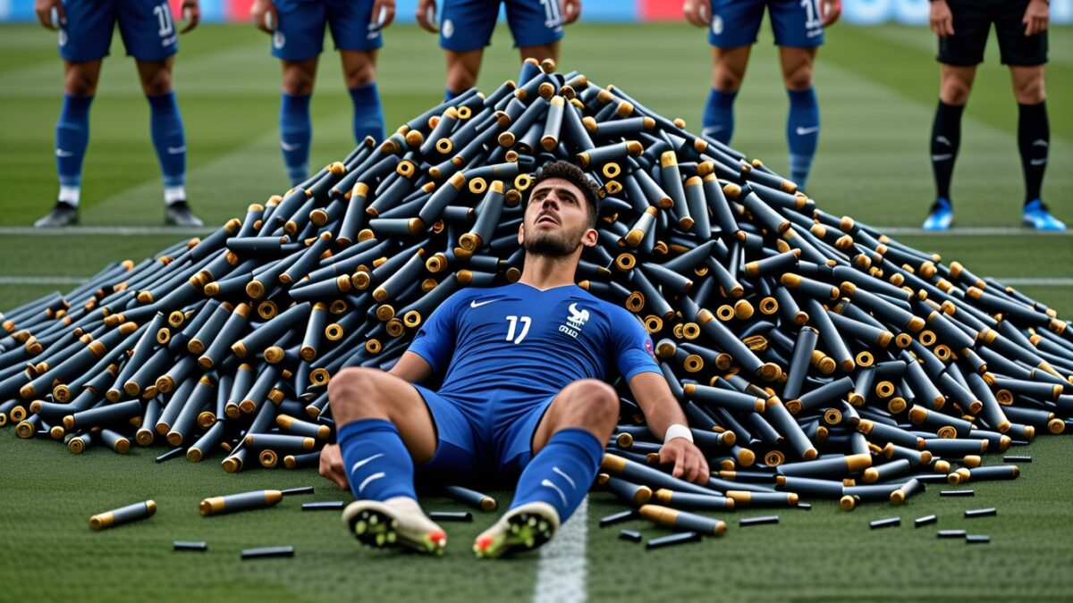 Frankrike utvisas från turneringen efter att stjärna missbrukat sin skjutkvot – domaren blåste av matchen