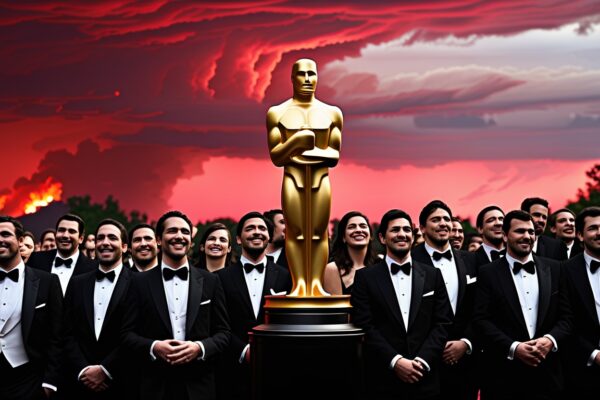 Medan världen brinner bär Hollywood sin statyett med upprätt huvud