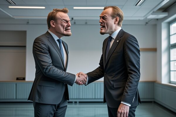 Liberaler och Sverigedemokrater beseglar historisk allians – kramar strängt förbjudna