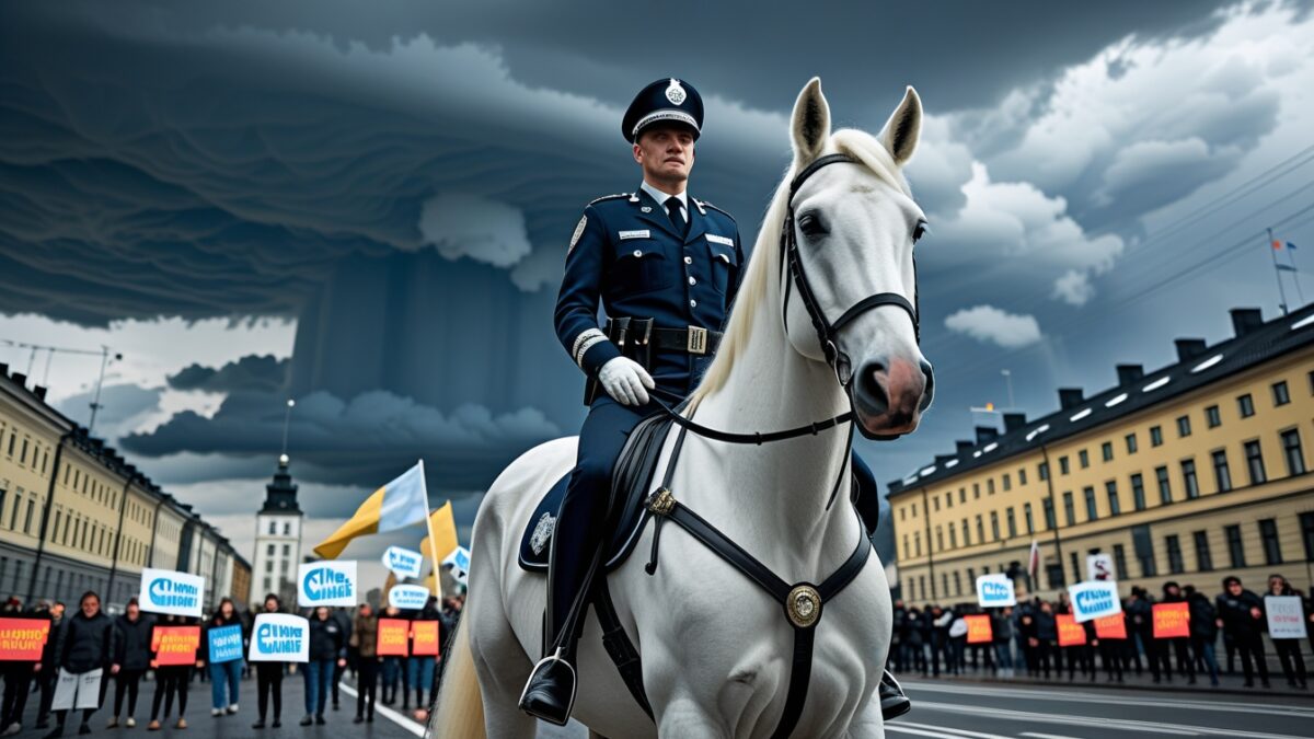 Polisen firar mångfald med ny vit häst – klimatforskare rasande