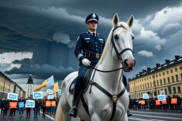 Polisen firar mångfald med ny vit häst – klimatforskare rasande