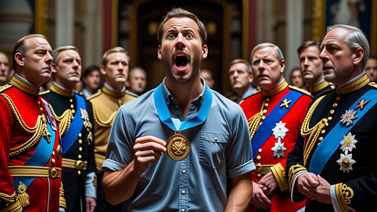 Performanskonstnär genomför djärv kritik av monarkistiska strukturer – mitt under ceremonin