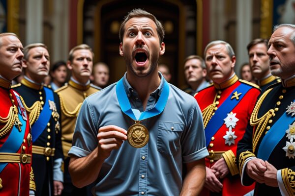 Performanskonstnär genomför djärv kritik av monarkistiska strukturer – mitt under ceremonin