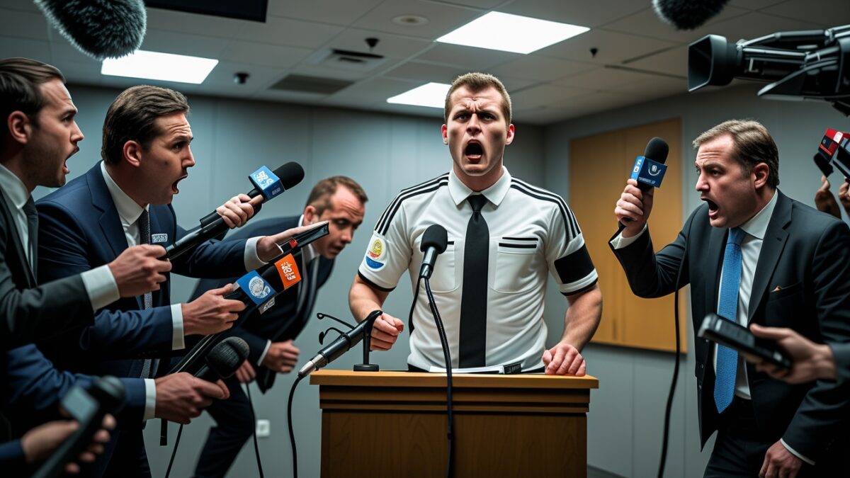 Presskonferens urspårar efter match fem – experter kräver VAR-granskning av bråket