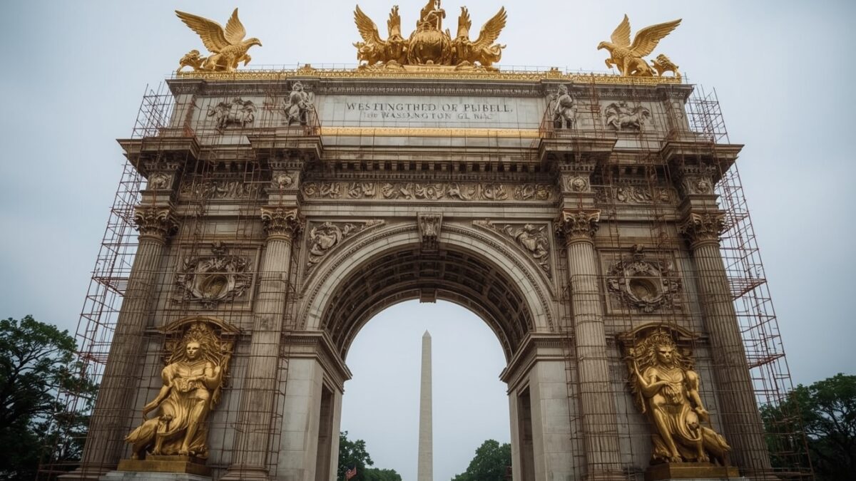 USA beställer triumfbåge med örnar och lejon – experter bekräftar att det är precis vad demokratin behöver