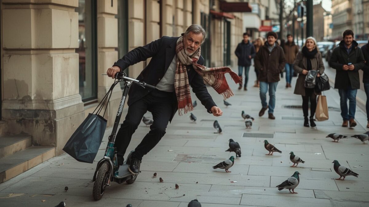 Dan Ekborg pionjär inom multimodalt bråk – kombinerar elsparkcykelkrock med verbala påhopp