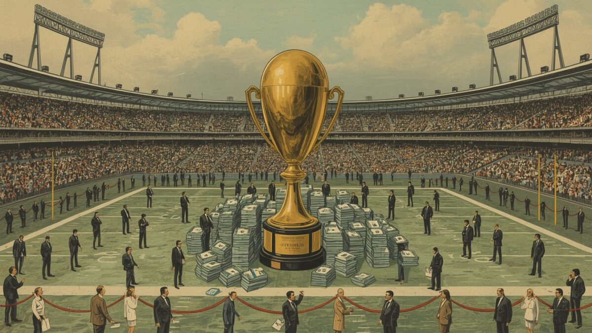 Det Heliga Världsmästerskapet Förvandlas Till Kapitalismens Vulgäraste Triumf