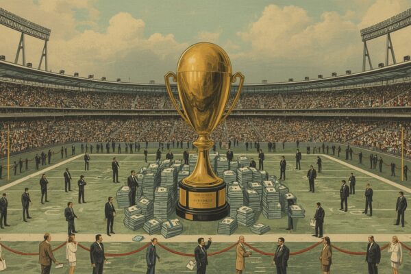 Det Heliga Världsmästerskapet Förvandlas Till Kapitalismens Vulgäraste Triumf