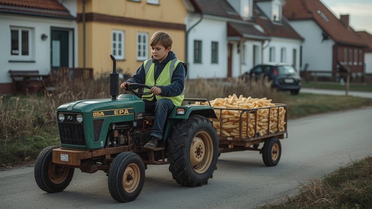 Äntligen: Vännäs kommun löser arbetskraftsbristen med epa-traktorer och fryst pommes
