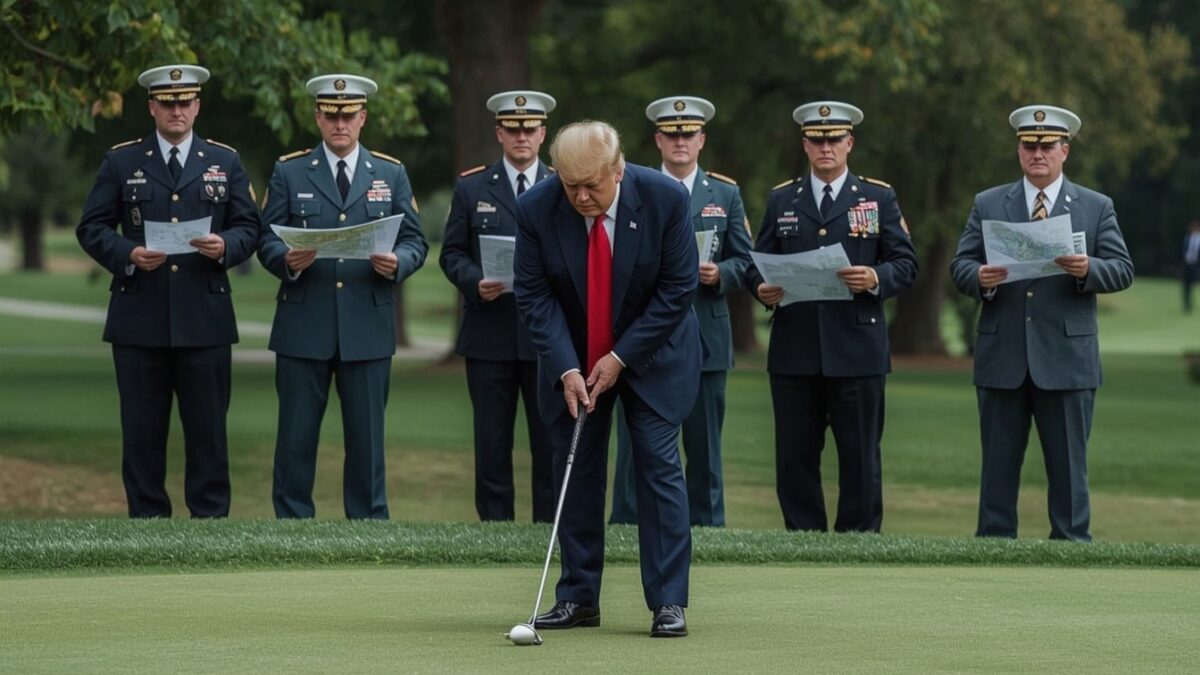 Trump upptäcker att krig kräver uthållighet — väljer golf istället