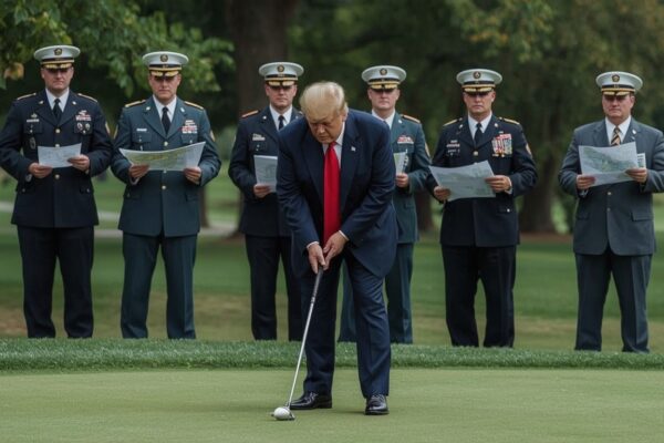 Trump upptäcker att krig kräver uthållighet — väljer golf istället