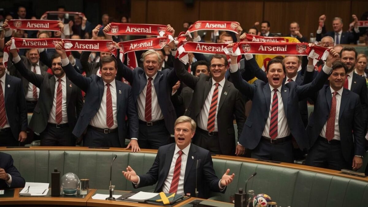 Regeringen gratulerar Arsenal – missar att Sverige inte kvalat in till något på fyra år