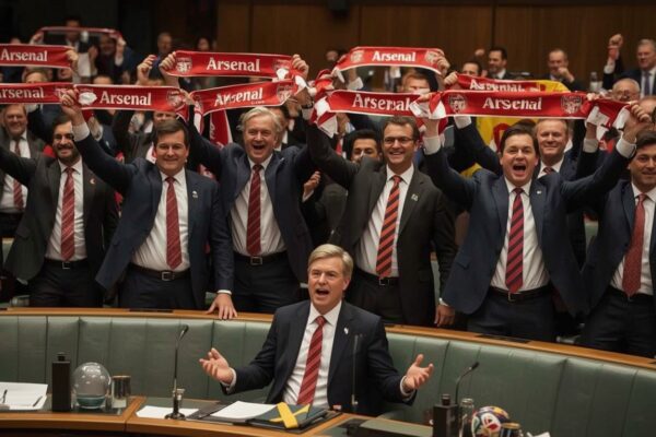Regeringen gratulerar Arsenal – missar att Sverige inte kvalat in till något på fyra år