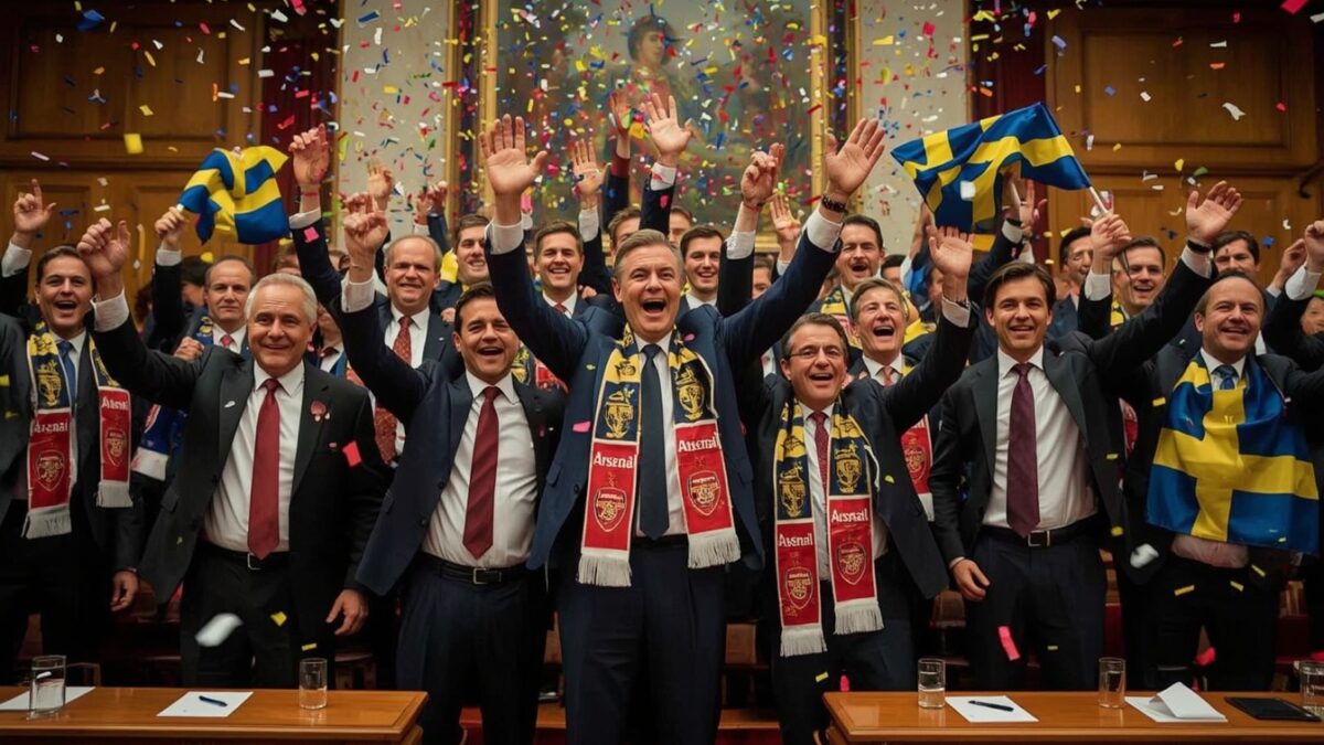 Regeringen gratulerar Arsenal – missar att Sverige inte har ett lag i finalen