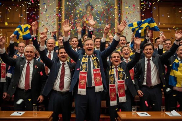 Regeringen gratulerar Arsenal – missar att Sverige inte har ett lag i finalen
