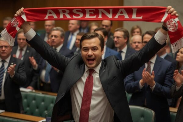 Regeringen gratulerar Arsenal – missar att Sverige inte kvalat in till något på åratal