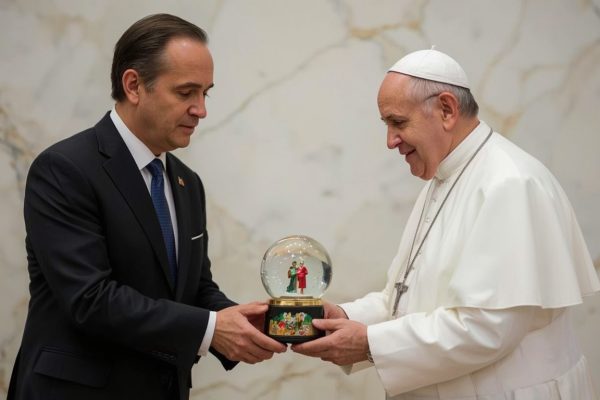 Rubio skänkte påven present i souvenirklass — Sverige chockat att diplomati kan vara billig