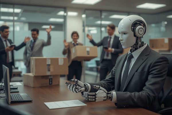 Grattis, maskinen! Nu när robotarna äntligen tagit över, kanske vi kan slippa höra om ’effektivisering’ som ursäkt för girighet