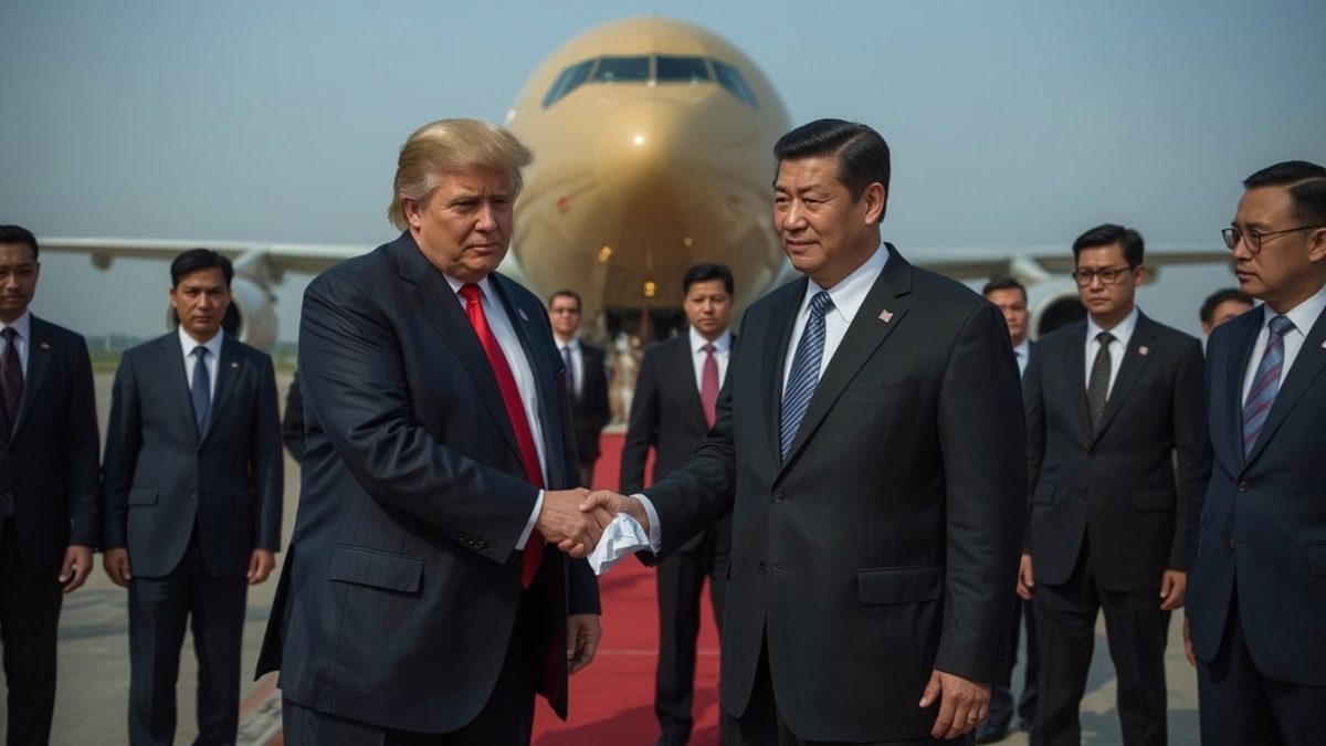 Trump landar i Kina, Kina ber om kvitto