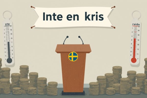 Finansministern bekräftar: Sverige har en kris som inte är en kris men som ändå är värst